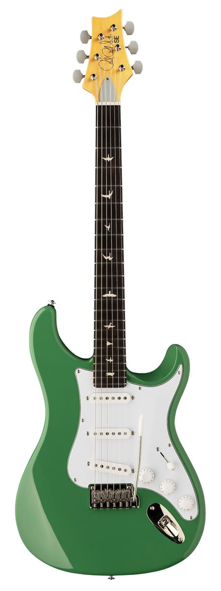 ‌PRS SE Silver Sky Evergreen front