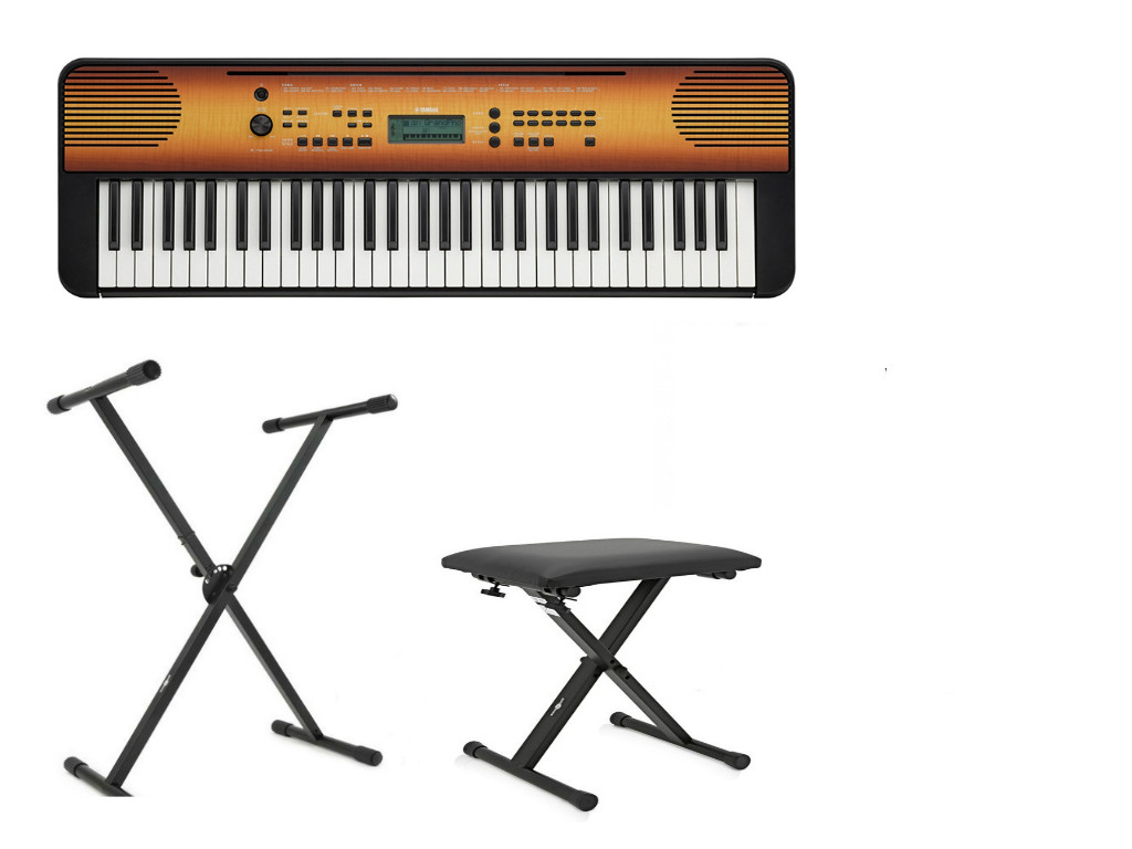 Yamaha PSR-E360 MA - keyboard instrument klawiszowy + STATYW + ŁAWA