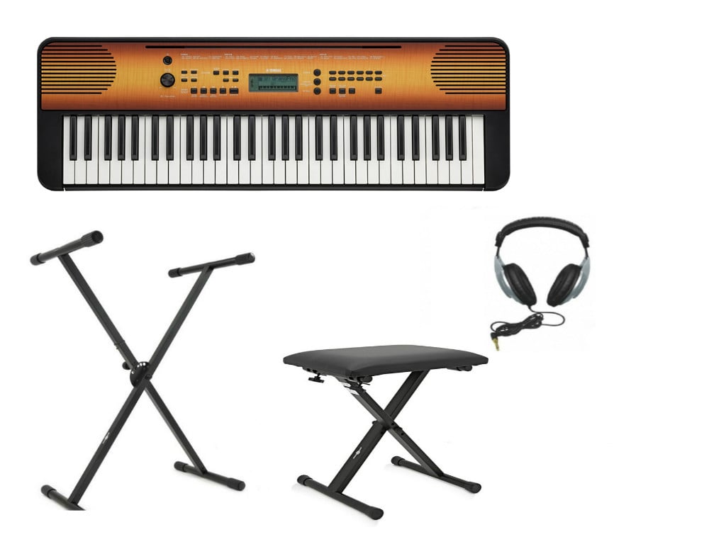 Yamaha PSR-E360 MA - keyboard instrument klawiszowy + STATYW + ŁAWA + SŁUCHAWKI