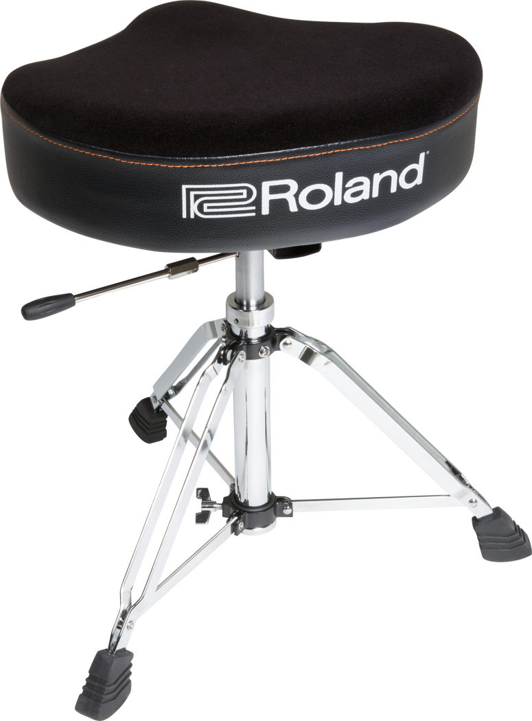 Roland RDT-SH - SADDLE DRUM THRONE, VELOURS SEAT, HYDRAULIC BASE