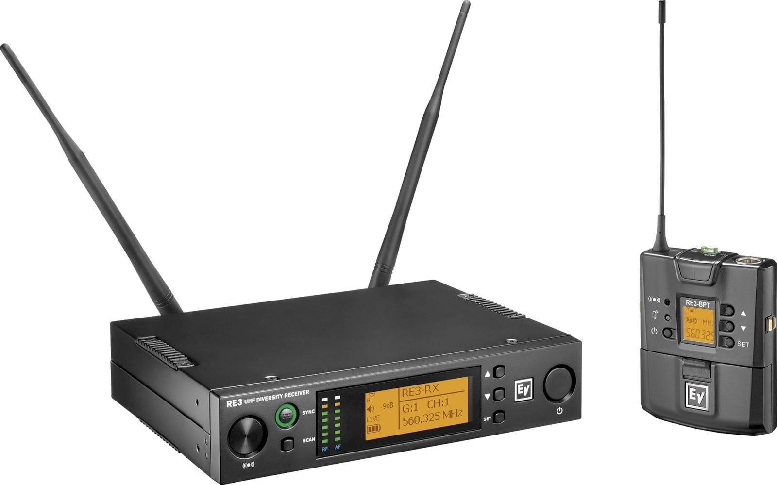 ‌Electro-Voice RE3-BPNID-5L - 5L-Band (488 MHz - 524 MHz) - 10/50mW - Zestaw bezprzewodowy UHF bez urządzenia wejściowego
