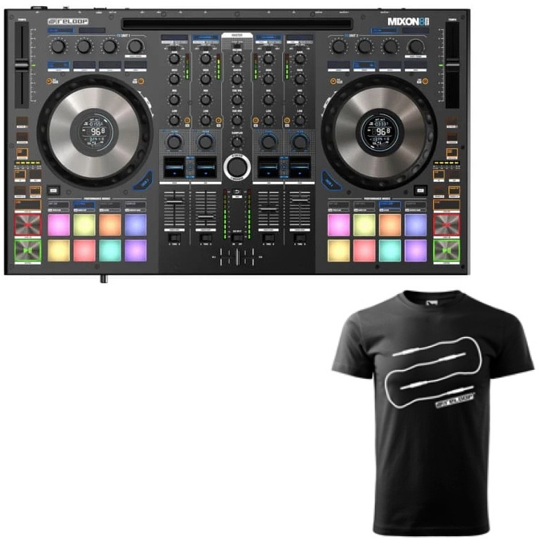 ‌Reloop Mixon 8 Pro - Hybrydowy kontroler/mixer Dj-ski T-shirt Reloop !!!