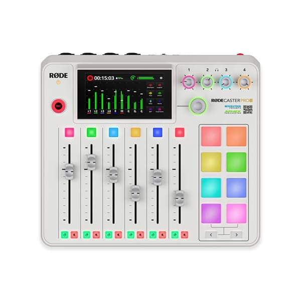 RodeCaster Pro II White - Studio Produkcji Podcast top