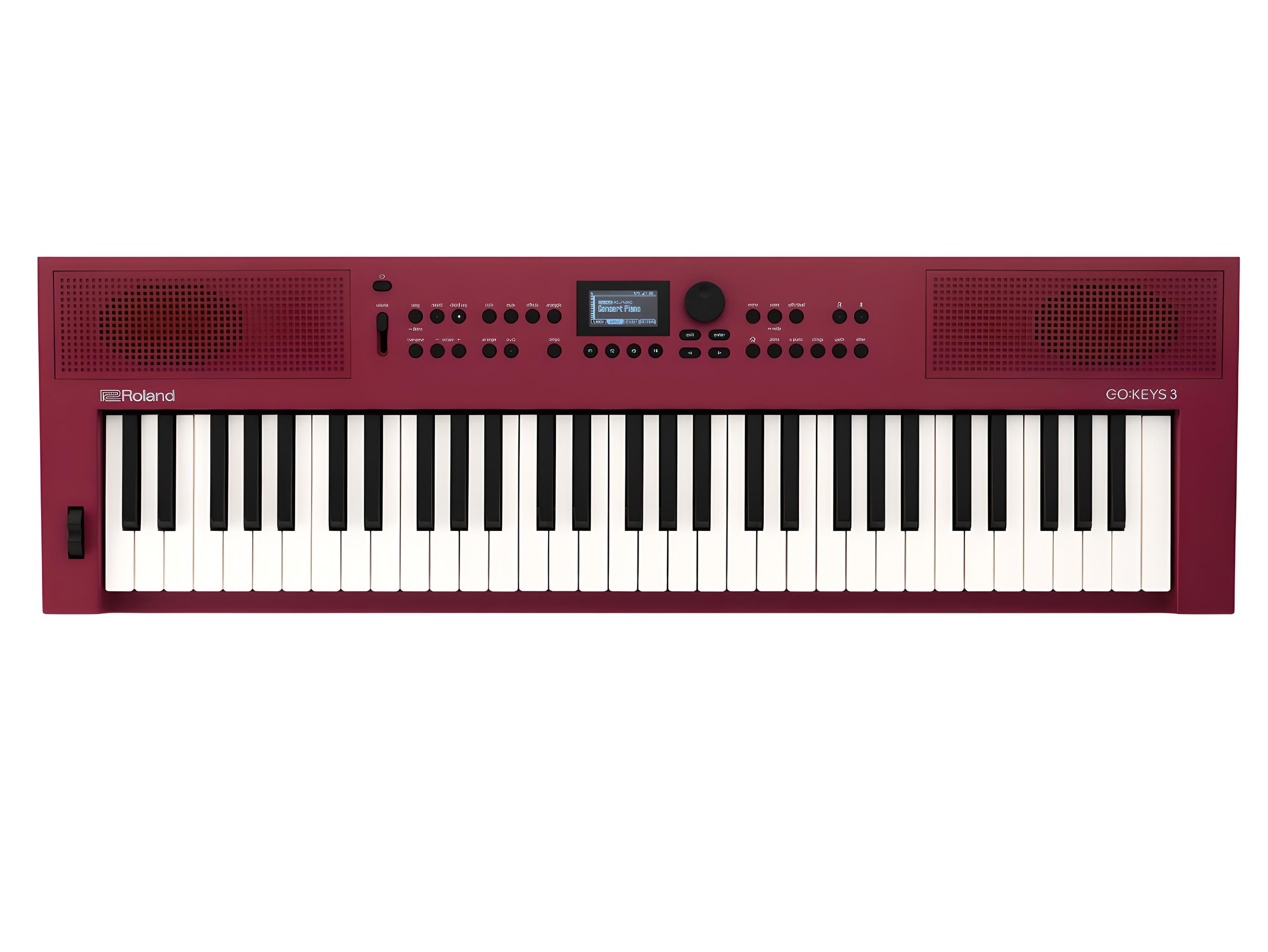 Roland GO:KEYS 3 Dark Red - Electronic Keyboard front