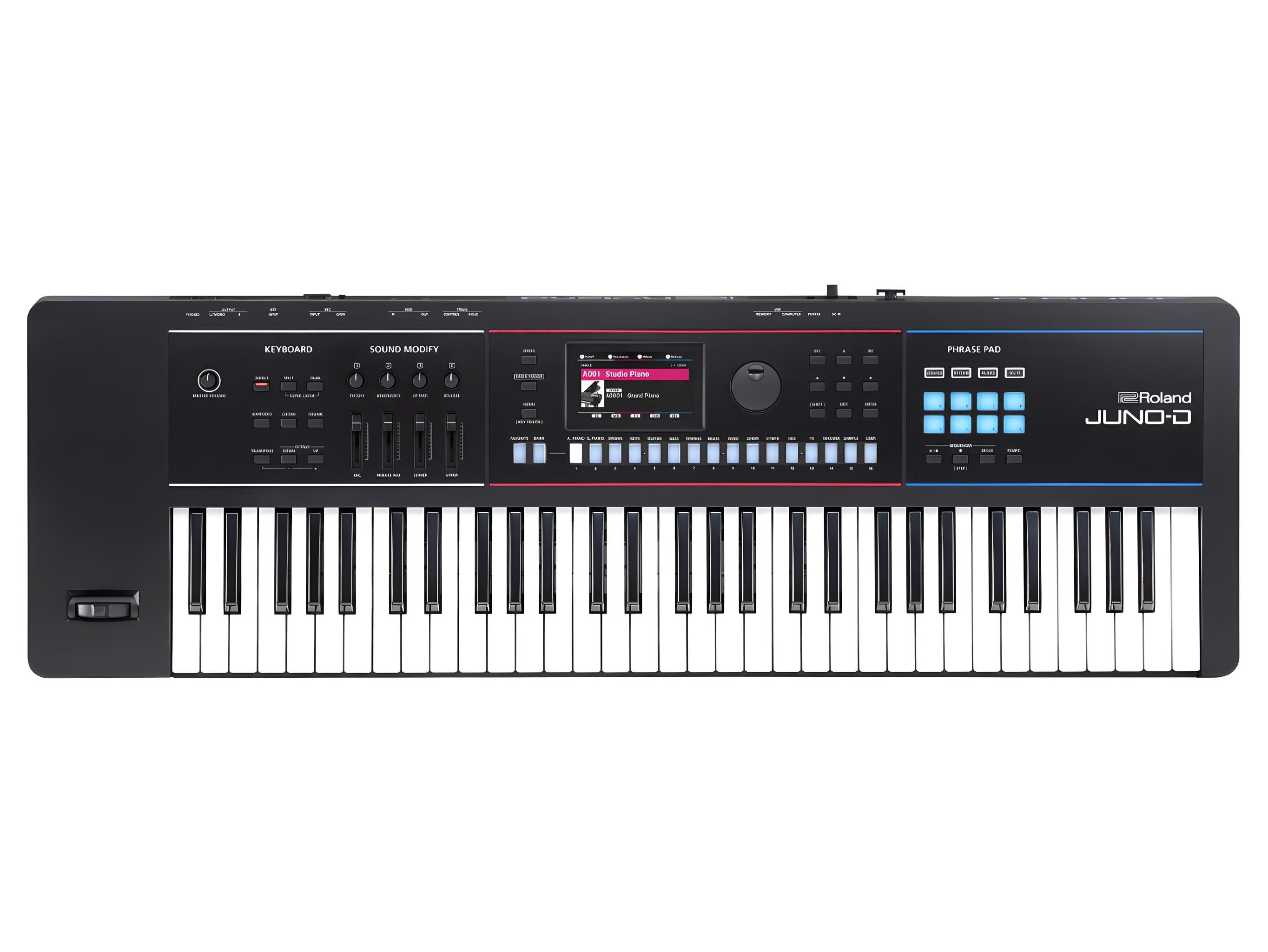 Roland Juno-D6 - synthesizer z góry