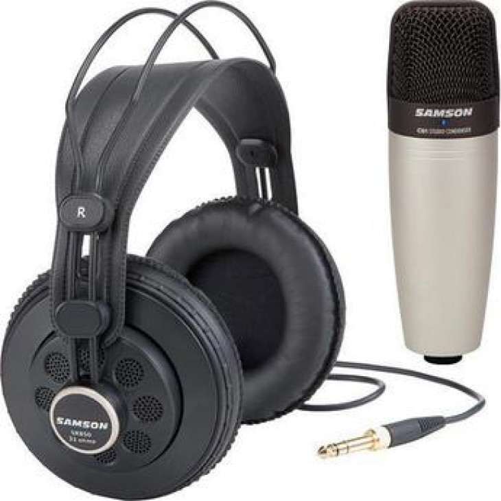 Samson C01 + SR850 - mikrofon pojemnościowy + słuchawki SR850 w komplecie