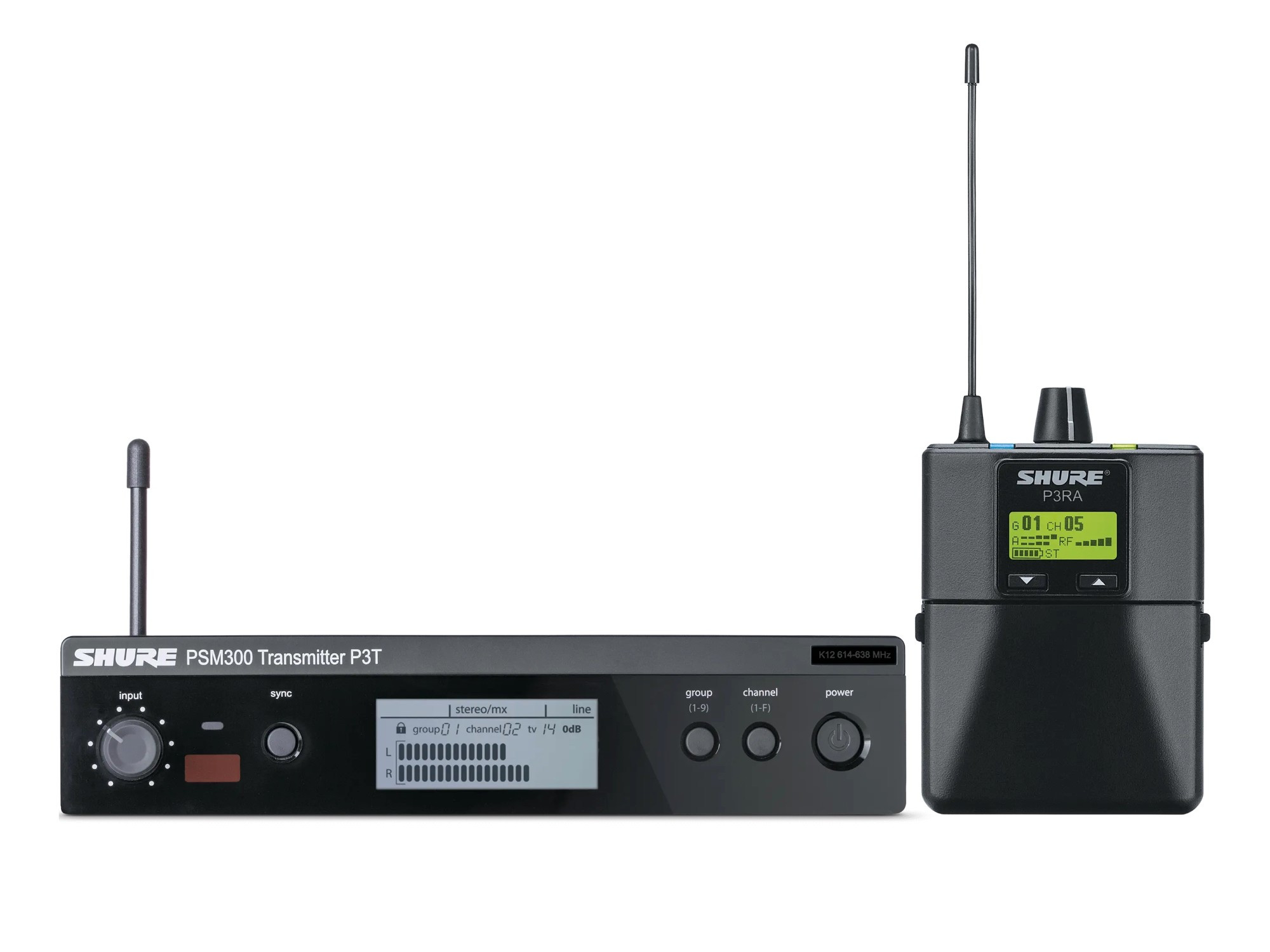 Shure P3TERA-H20 - Bezprzewodowy system monitorowy PSM300 (518-542 MHz)