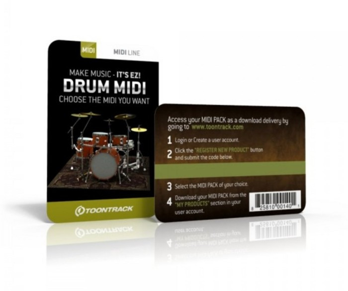 Toontrack DRUM MIDI Pack - Superior/ EZdrummer (licencja)