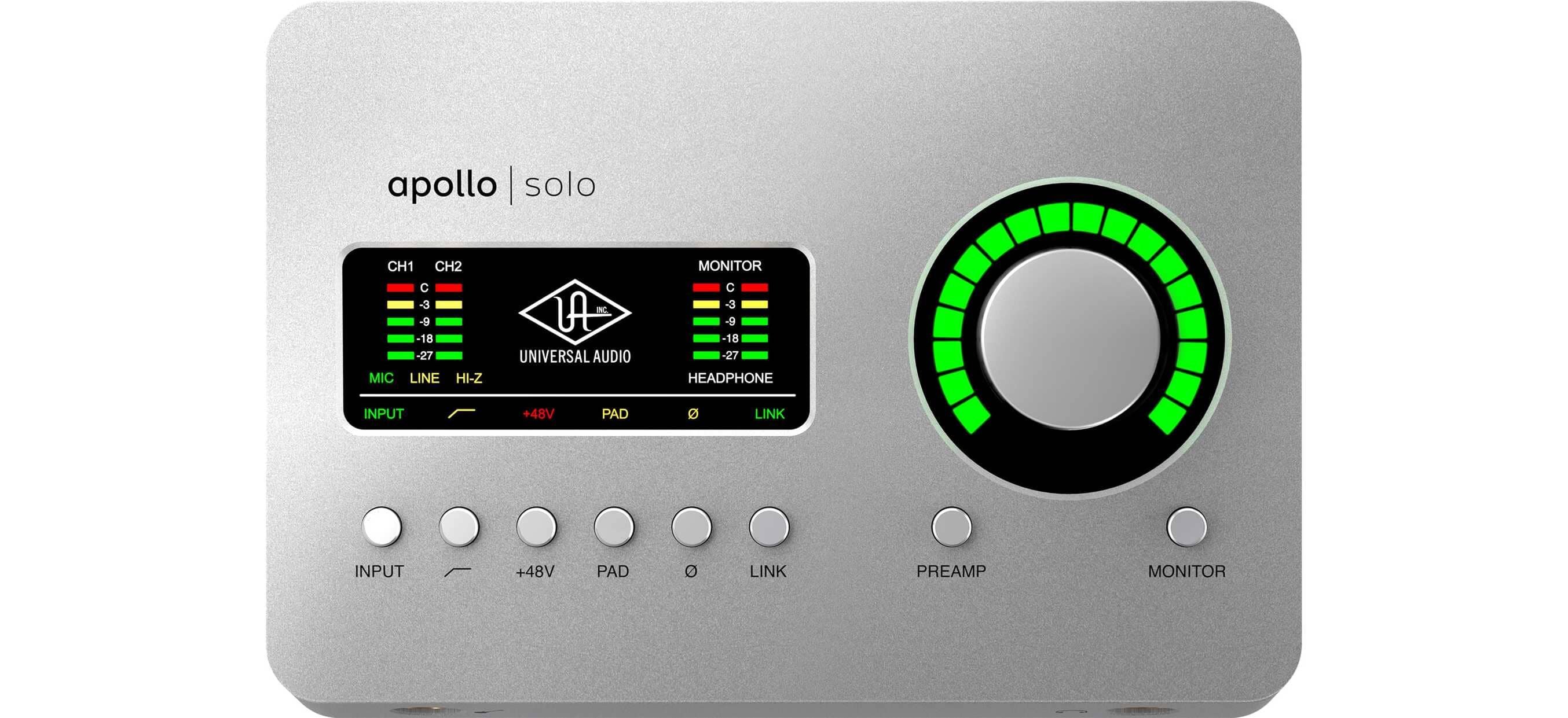 Universal Audio UA APOLLO SOLO HE interfejs top