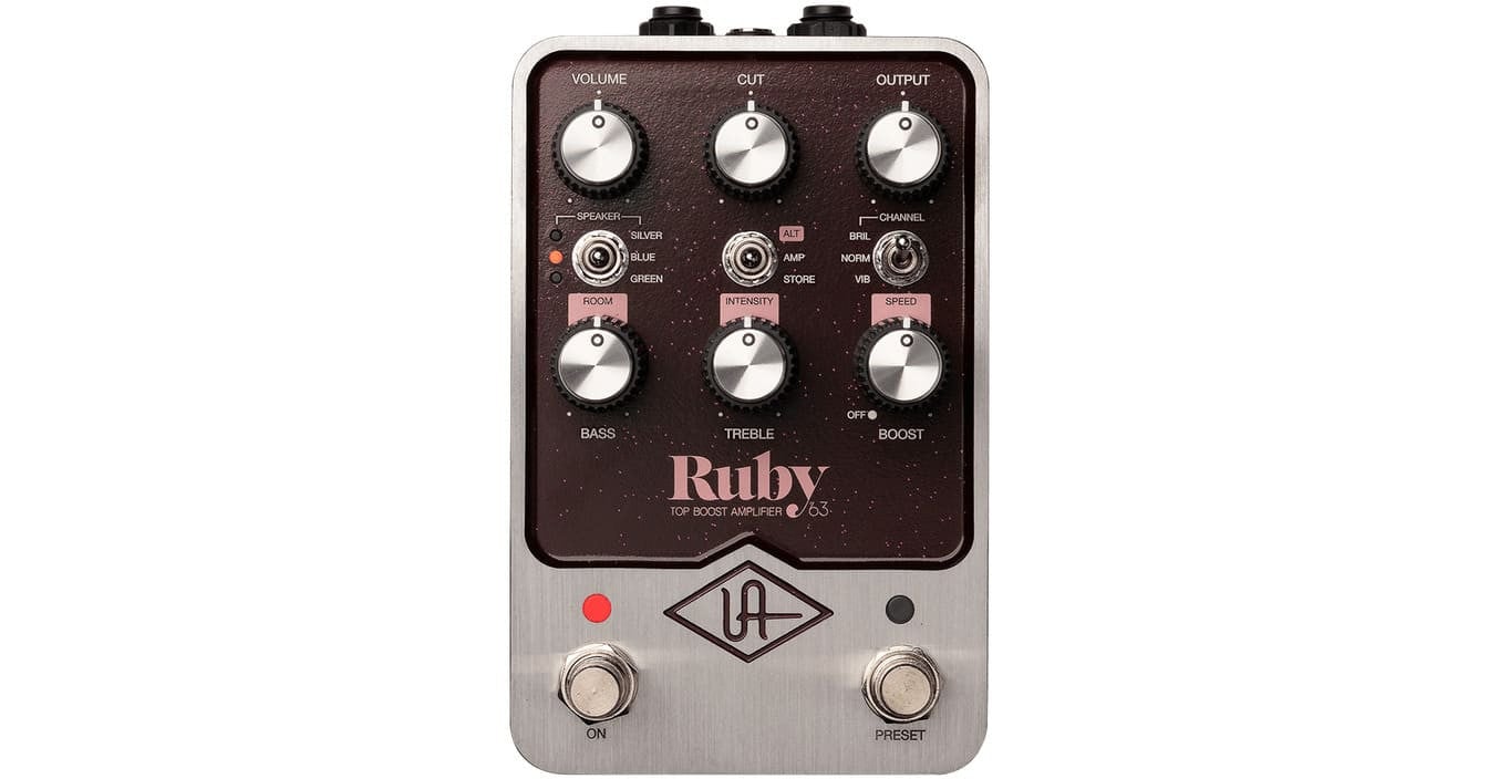 U‌niversal audio UAFX Ruby ’63 Top Boost Amplifier - efekt gitarowy