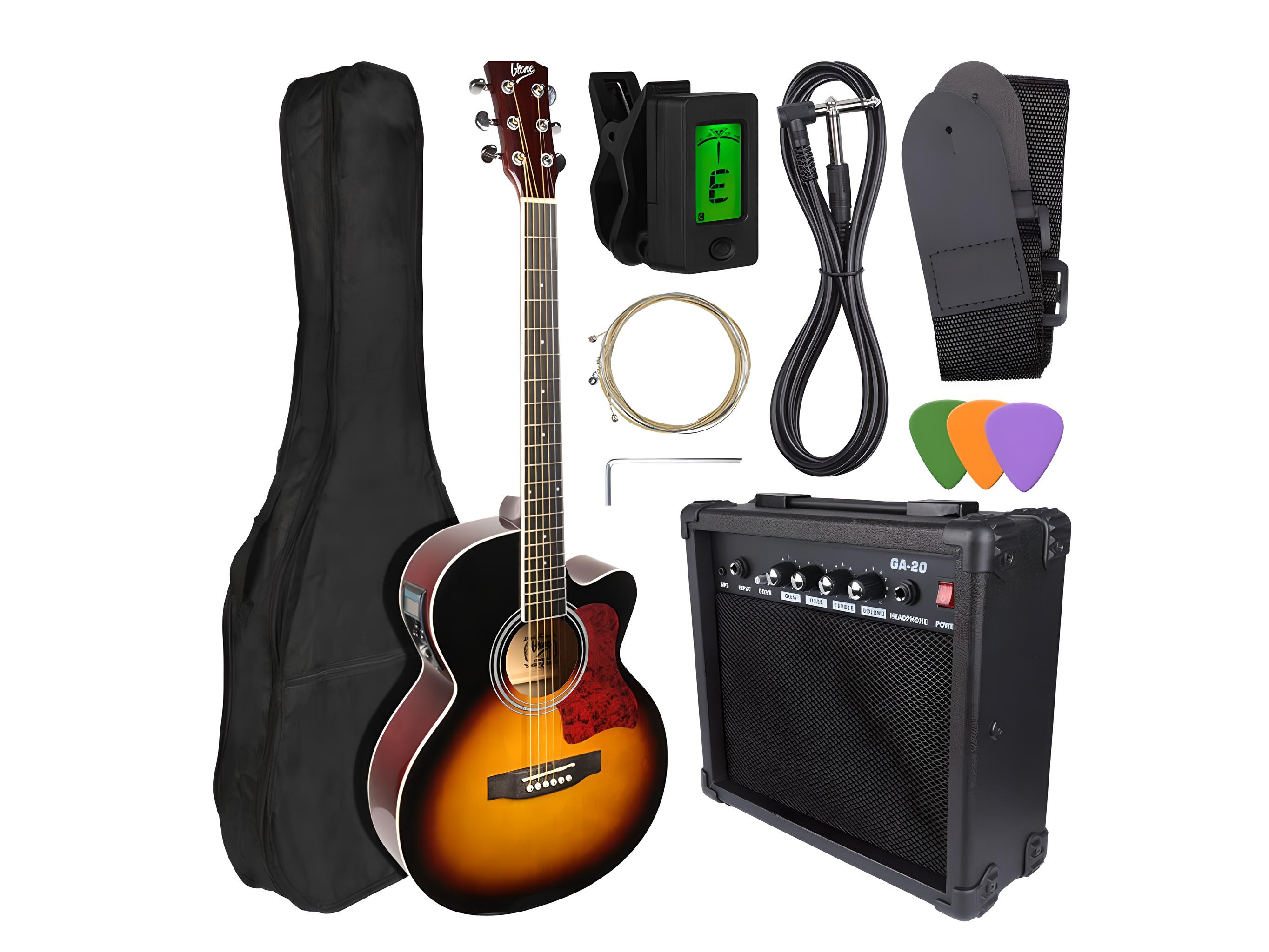 V-TONE EAG SET SB - Electro-acoustic guitar and guitar amplifier zestaw