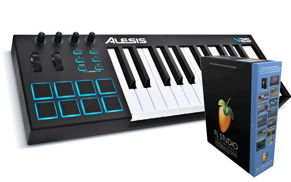 Alesis V25 + FL Studio 21 Signature Bundle BOX + Ableton Live Lite