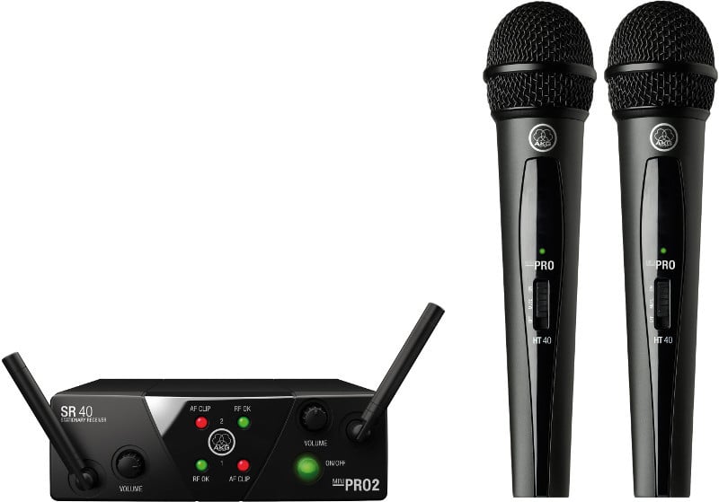 AKG WMS40 Mini2 Vocal Set BD US25A/C - mikrofon bezprzewodowy podwójny (537.500 i 539.300)