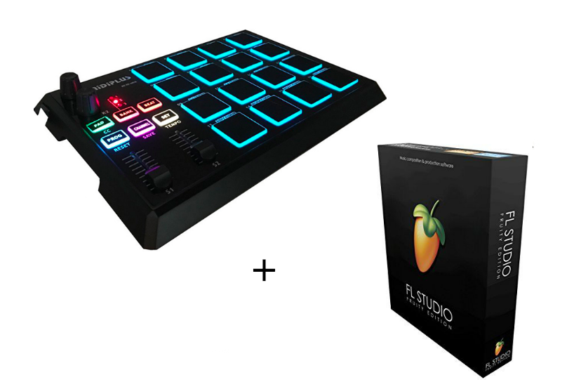 MIDIPLUS- XPAD + FL Studio 21 Fruity Edition BOX - Sterownik USB / MIDI z padami perkusyjnymi