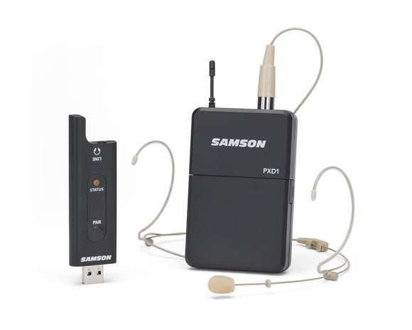 Samson XPD2 HEADSET - zestaw bezprzewodowy nadajnik bodypack / mikrofon nagłowny DE5 / odbiornik USB, 2.4GHz