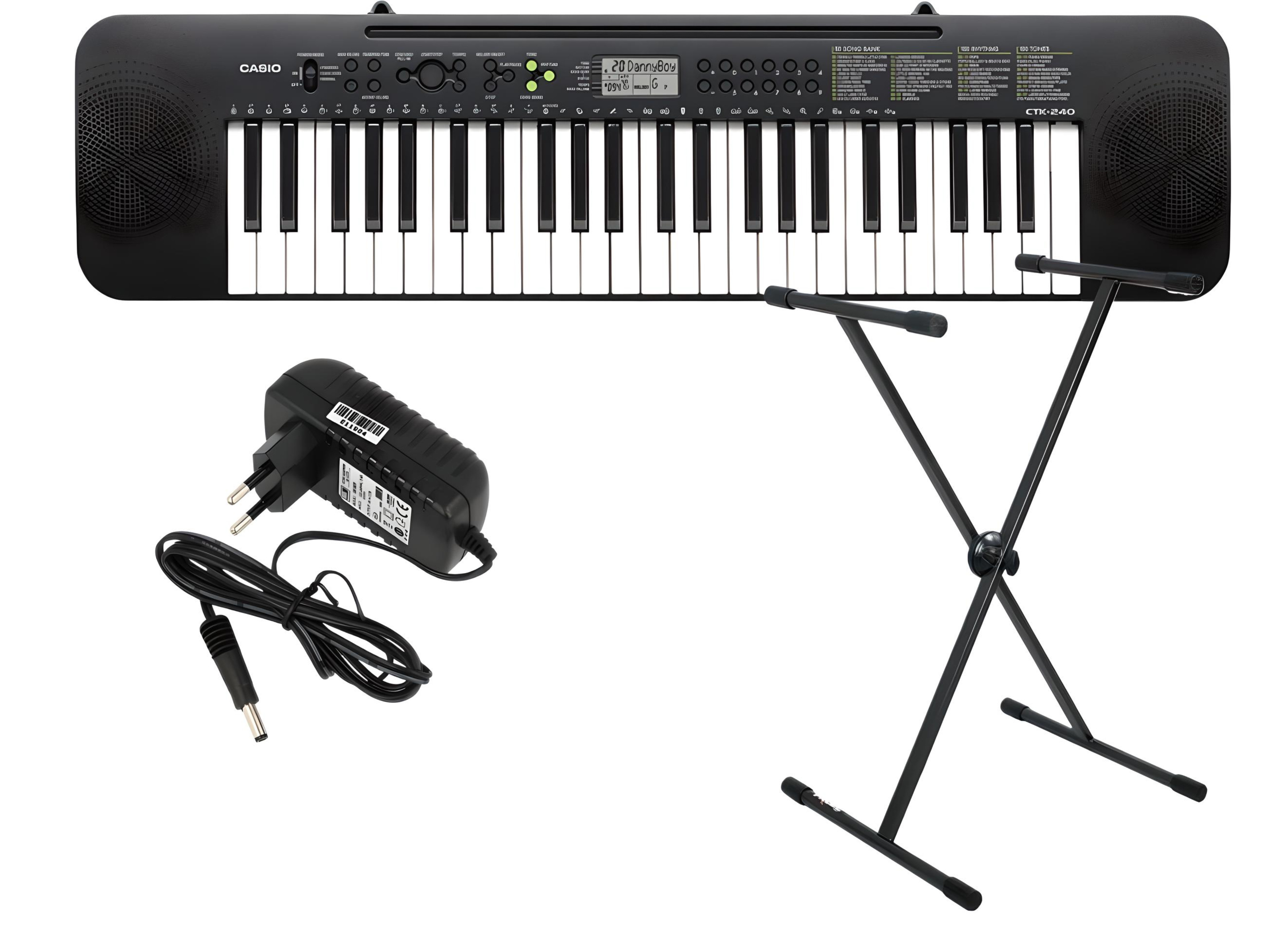 CASIO CTK-240 -Keyboard + zasilacz,statyw,instrukcja PL