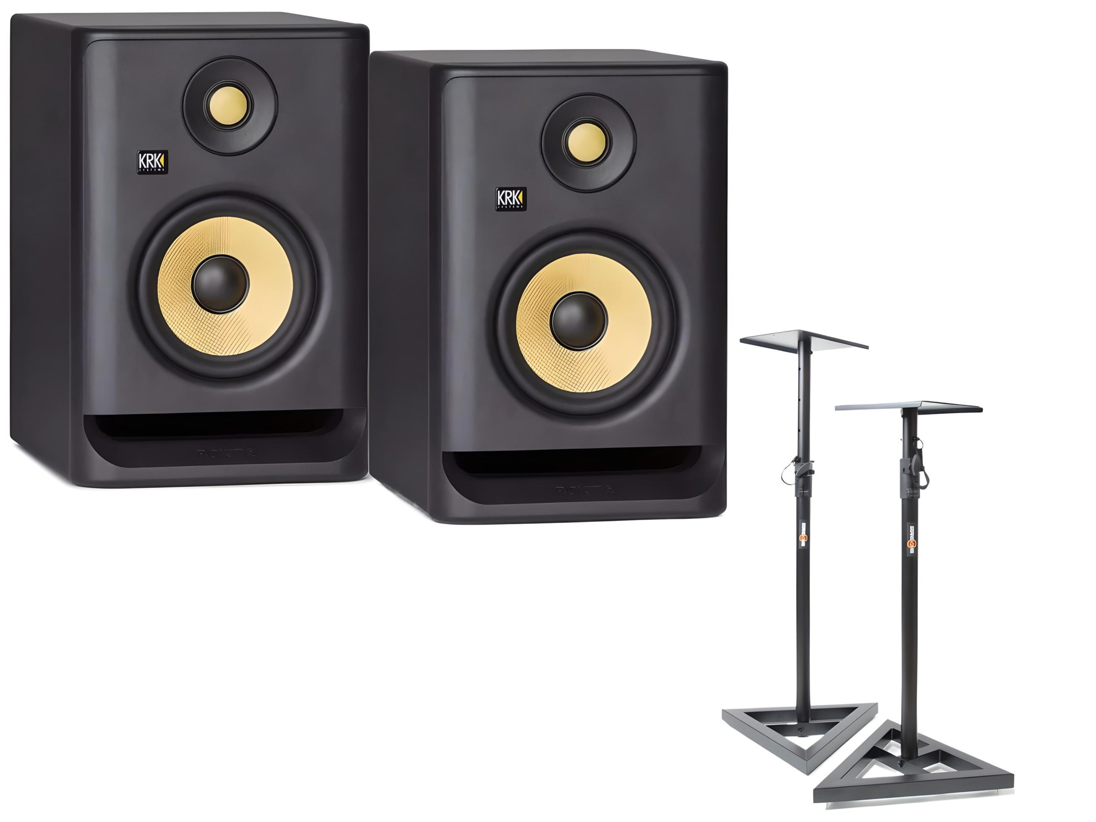 KRK RP5 G4 - pair of activ monitors + Tripods