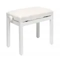WHITE PIANO BENCH 