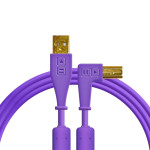 DJ Techtools kabel 1.5m z USB-A na USB-B łamany fioletowy