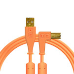 DJ Techtools kabel 1.5m z USB-A na USB-B łamany pomarańczowy
