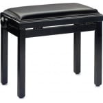 ŁAWA DO PIANINA CZARNA B-STOCK