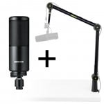 Shure SM4-K + Gator SH-BROADCAST1 - Mikrofon SM4-K + wysięgnik Gator