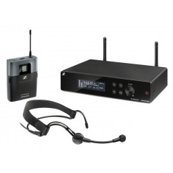 ‌Sennheiser XSW 2-ME3-B - Nagłowny mikrofon bezprzewodowy dla wokalistów i performerów. Zakres częstotliwości 614-638 MHz B-STOCK