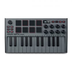 ‌AKAI MPK MINI MK3 GREY - klawiatura - front