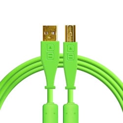 DJ Techtools kabel 1.5m z USB-A na USB-B zielony