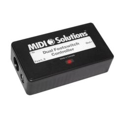 MIDI SOLUTIONS- DUAL FOOTSWITCH CONTROLLER 