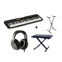 CASIO CT-S100 BK - KEYBOARD + bench + stand + headphones
