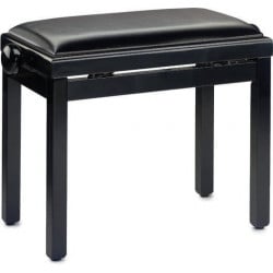 ŁAWA DO PIANINA CZARNA