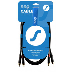 ‌SSQ RCARCA1 - kabel 2xRCA- 2xRCA 1 metrowy
