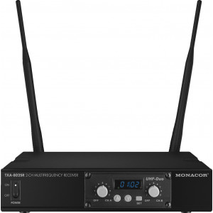 MONACOR TXA-802SR Profesjonalny 16-kanałowy system transmisji sygnału audio