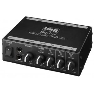 IMG STAGELINE MMX-30 Kompaktowy 3-kanałowy mikser liniowy stereo