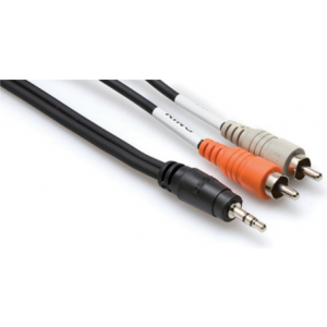 Hosa CMR-210 Kabel Breakout TRS 3,5 - 2x RCA 3 m