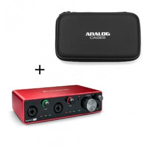 Focusrite Scarlett 4i4 + Analog Cases - interfejs audio plus case 