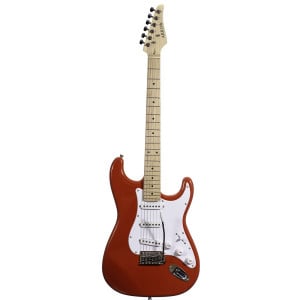 ‌Arrow ST 111 Diamond Red Maple/white - gitara elektryczna front