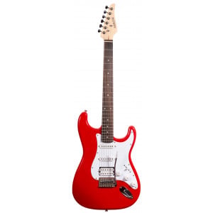 Arrow ST 211 Diamond Red Rosewood/white - gitara elektryczna