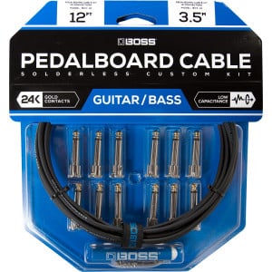 BOSS BCK-12 - PEDAL BOARD CABLE KIT, 12 CONNECTORS , 12FT / 3.6M CABLE