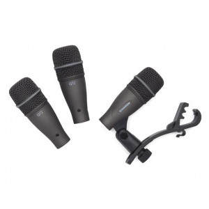 ‌Samson DK703 - Zestaw mikrofonów do perkusji 3xQ72 w walizce
