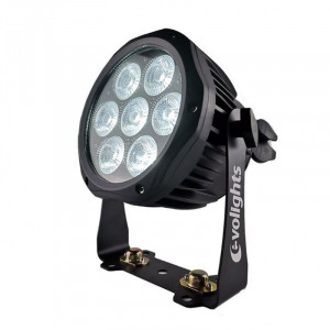 EVOLIGHTS GLACIER 7 LED PAR 7x10W RGBWA-UV IP65 - reflektor LED