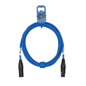 GoodDrut Kabel XLR-M - XLR-F niebieski 3m. - Kabel mikrofonowy