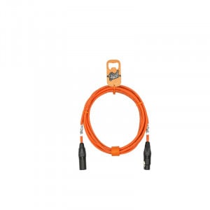 GoodDrut Kabel XLR-M - XLR-F pomarańczowy 3 m. - Kabel Mikrofonowy