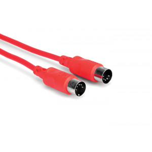 Hosa MID-310RD Kabel MIDI 5-pinowe DIN 3m, czerwony