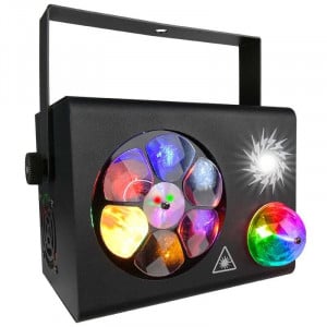 LIGHT4ME PARTY BOX - efekt disco LED ball laser stroboskop gobo