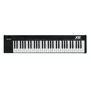 MIDIPLUS- X6 II BLACK - Klawiatura sterująca - kontroler USB / MIDI, 61 czułych klawiszy w stylu fortepianowym w kolorze czarnym