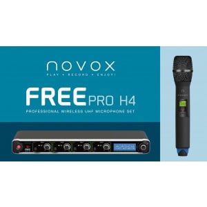 Novox FREE PRO H4 - Mikrofon bezprzewodowy poczwórny