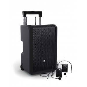 LD Systems ANNY® 10 BPH 2 B8 – Mobilny system nagłośnieniowy Bluetooth® z mikserem i mikrofonami nagłownymi