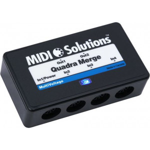 MIDI SOLUTIONS- QUADRA MERGE V2 (poczwórny sumator midi)